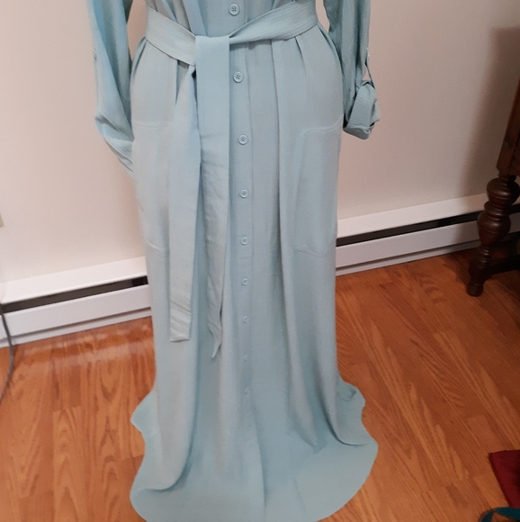 Soft Surroundings Light Blue Maxi Dress - Picture 3 of 12